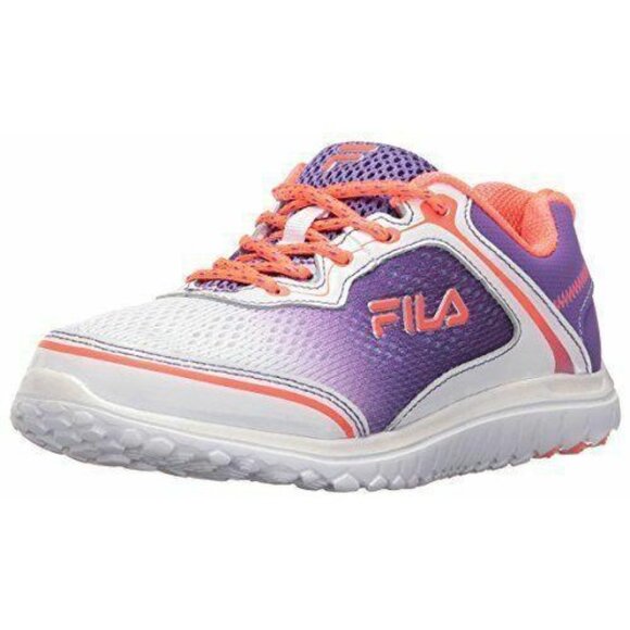 Fila Girls Aurora Skate Shoe Purple Coral Tennis Size 5 - Picture 2 of 6